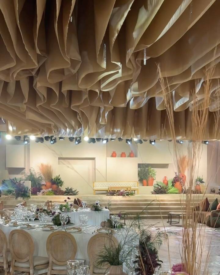 Guests at a celebration at The Five Palm, Oniru